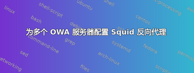 为多个 OWA 服务器配置 Squid 反向代理