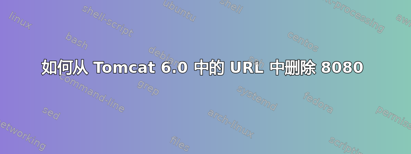 如何从 Tomcat 6.0 中的 URL 中删除 8080