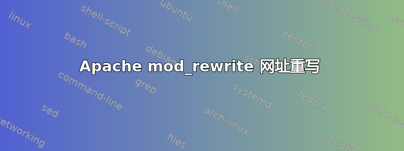 Apache mod_rewrite 网址重写