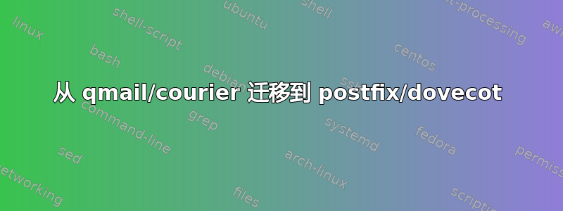 从 qmail/courier 迁移到 postfix/dovecot