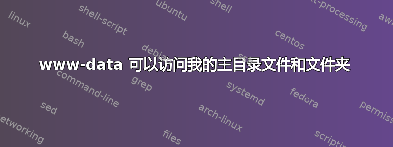 www-data 可以访问我的主目录文件和文件夹