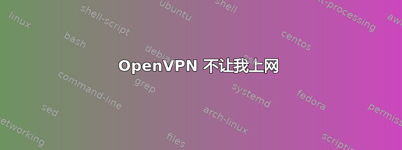 OpenVPN 不让我上网