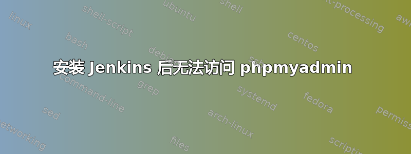 安装 Jenkins 后无法访问 phpmyadmin