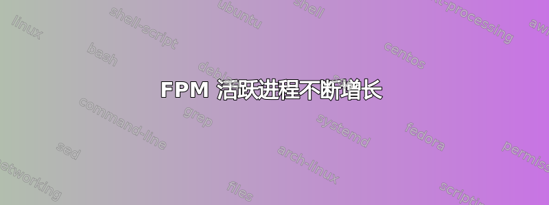 FPM 活跃进程不断增长