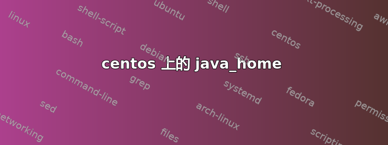 centos 上的 java_home