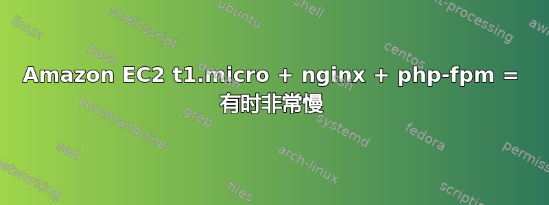 Amazon EC2 t1.micro + nginx + php-fpm = 有时非常慢