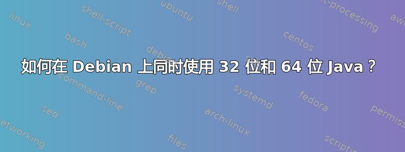 如何在 Debian 上同时使用 32 位和 64 位 Java？