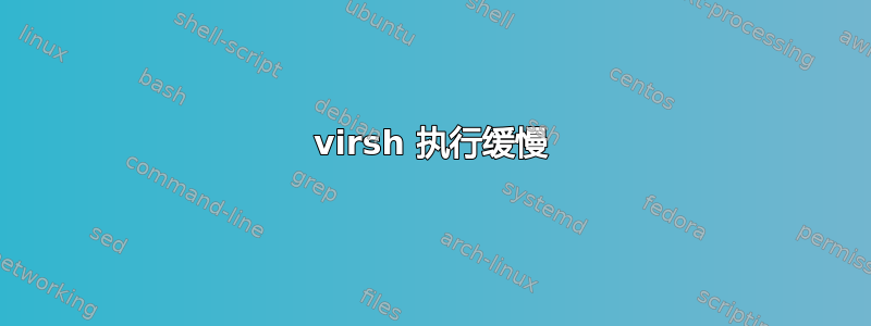 virsh 执行缓慢