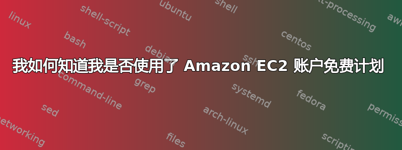 我如何知道我是否使用了 Amazon EC2 账户免费计划