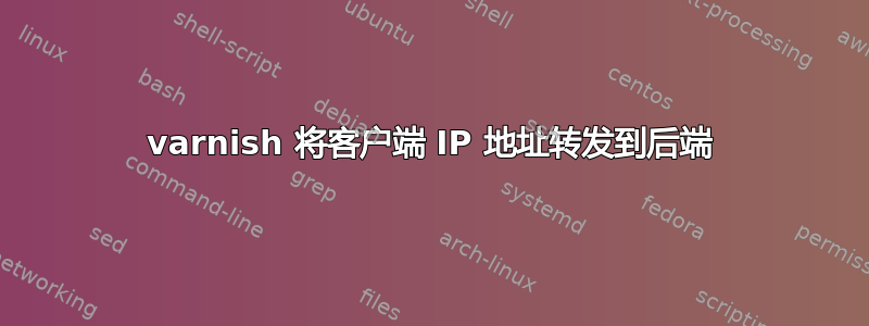 varnish 将客户端 IP 地址转发到后端