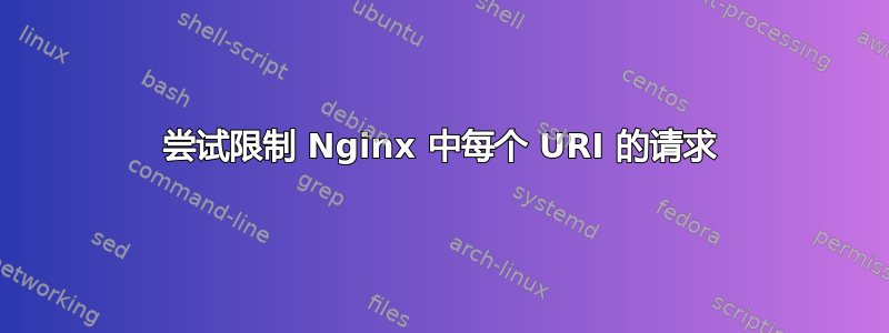 尝试限制 Nginx 中每个 URI 的请求