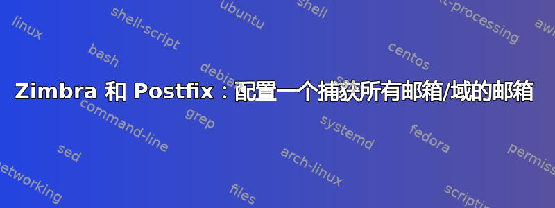 Zimbra 和 Postfix：配置一个捕获所有邮箱/域的邮箱