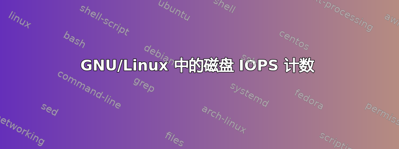 GNU/Linux 中的磁盘 IOPS 计数