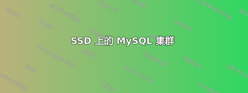 SSD 上的 MySQL 集群