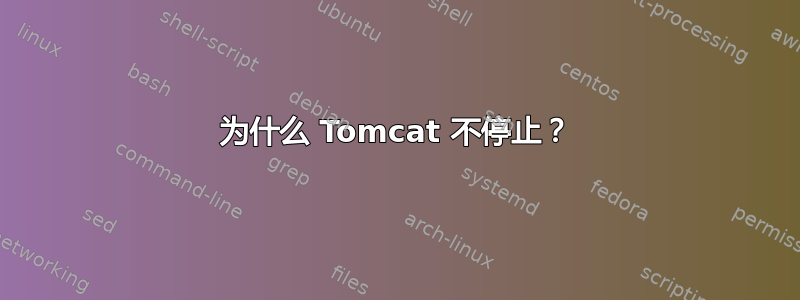 为什么 Tomcat 不停止？