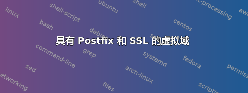 具有 Postfix 和 SSL 的虚拟域