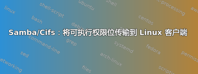 Samba/Cifs：将可执行权限位传输到 Linux 客户端