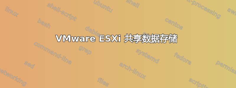 VMware ESXi 共享数据存储