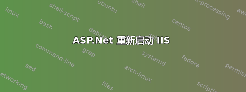 ASP.Net 重新启动 IIS