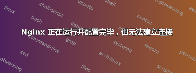 Nginx 正在运行并配置完毕，但无法建立连接