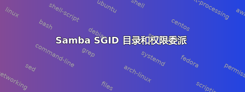 Samba SGID 目录和权限委派