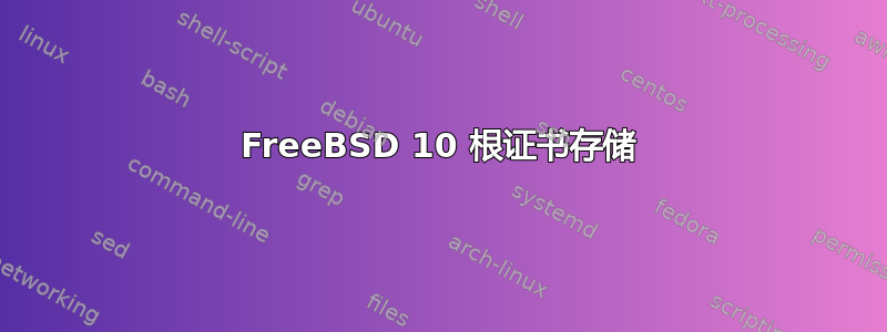 FreeBSD 10 根证书存储