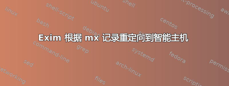 Exim 根据 mx 记录重定向到智能主机