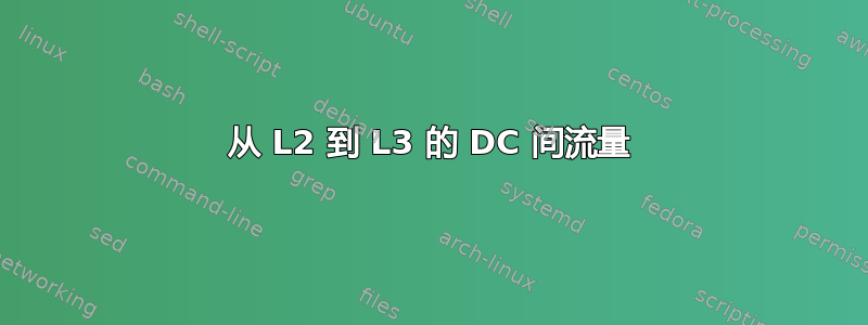 从 L2 到 L3 的 DC 间流量