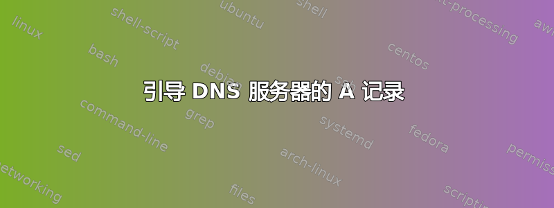 引导 DNS 服务器的 A 记录