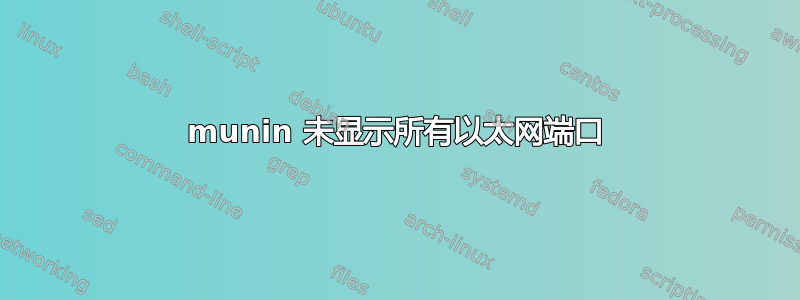 munin 未显示所有以太网端口