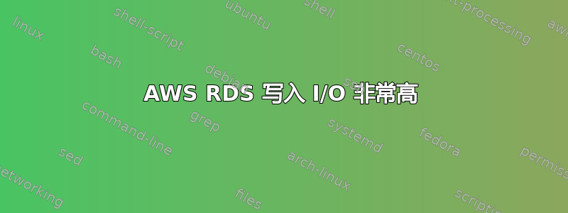 AWS RDS 写入 I/O 非常高