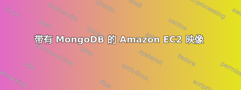 带有 MongoDB 的 Amazon EC2 映像