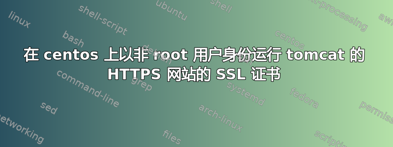 在 centos 上以非 root 用户身份运行 tomcat 的 HTTPS 网站的 SSL 证书