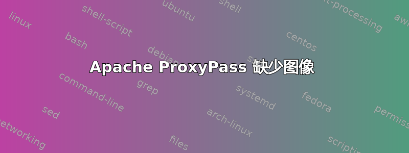 Apache ProxyPass 缺少图像