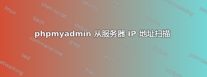 phpmyadmin 从服务器 IP 地址扫描