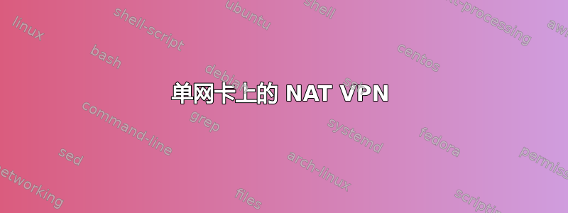 单网卡上的 NAT VPN