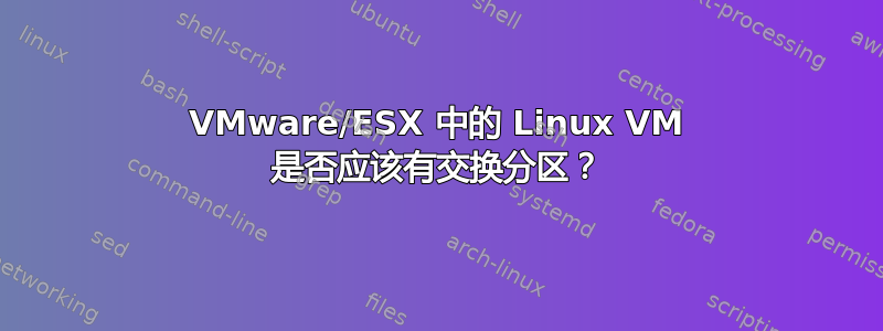 VMware/ESX 中的 Linux VM 是否应该有交换分区？