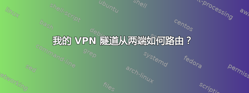 我的 VPN 隧道从两端如何路由？