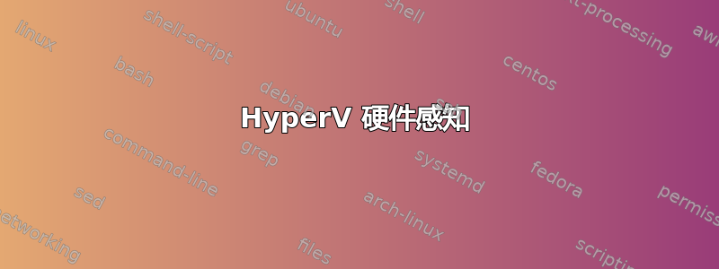 HyperV 硬件感知