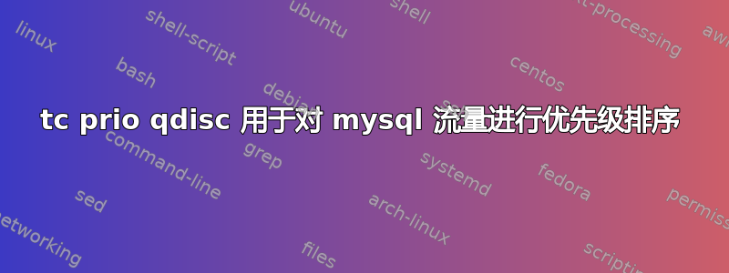 tc prio qdisc 用于对 mysql 流量进行优先级排序