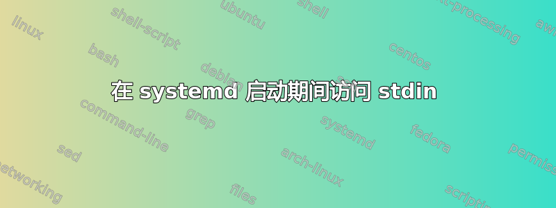 在 systemd 启动期间访问 stdin