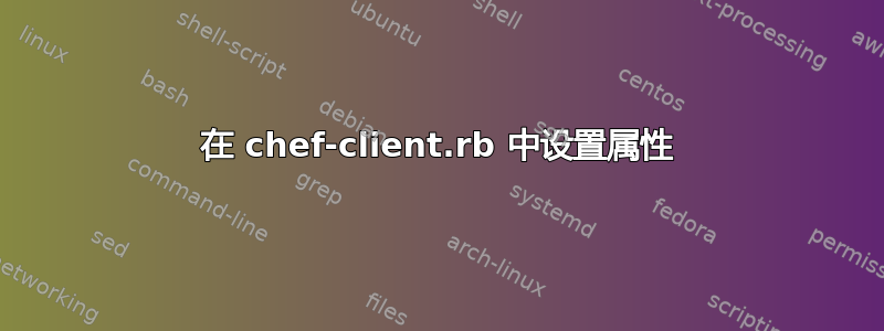 在 chef-client.rb 中设置属性