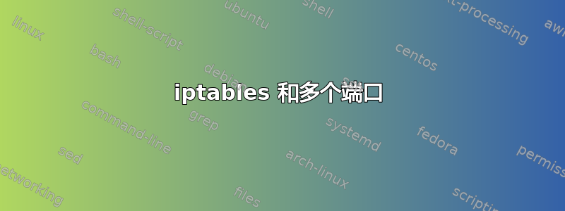 iptables 和多个端口