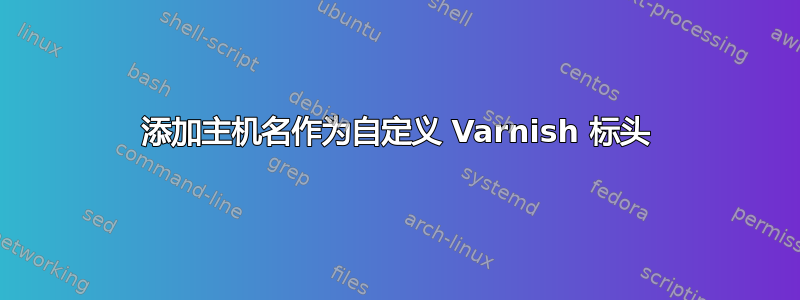 添加主机名作为自定义 Varnish 标头