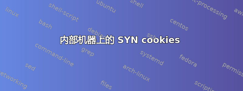 内部机器上的 SYN cookies