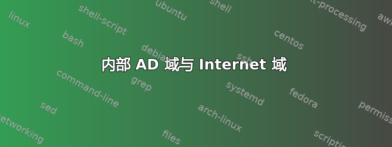 内部 AD 域与 Internet 域