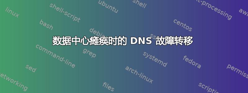 数据中心瘫痪时的 DNS 故障转移