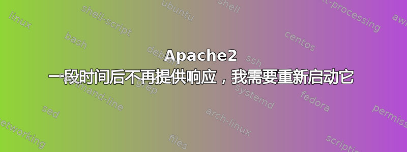 Apache2 一段时间后不再提供响应，我需要重新启动它