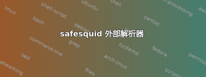 safesquid 外部解析器