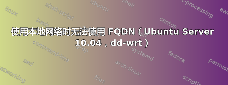 使用本地网络时无法使用 FQDN（Ubuntu Server 10.04，dd-wrt）